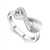 Infinity Cremation Ring for Ashes Holder Keepsake Jewelry Stainless Steel Memorial Finger Ring for Women - Image 7