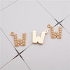10-26PCS Alphabet Charms With Plastic Pearl Alloy Gold Color English Letter Pendant Necklace Bracelet Jewelry Accessory - Image 8