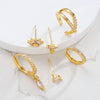 6pcs European And American Minimalist Stainless Steel Zircon Ear Clip Set for Women Elegant Multiple Stud Earring Jewelry Gifts - Image 4
