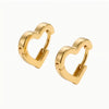 Statement 12/14/16mm Love Heart Sharp Hoop Earrings for Women Stackable Simple Cute Gold Color Buckle Earring Jewelry Gift - Image 7