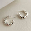 Zinc Alloy Drop Hoop Earrings in Gold-Tone and Silver-Tone Styles - Image 12