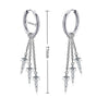 1Pair Punk Lock Lightning Chain Feather Leaf Stainless Steel Male Woman's Piercing Hoop Earring for Man Jewelry Vintage - Image 38
