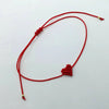 Braided Heart Rope Bracelet Adjustable in Many Colors - Image 55