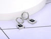 Stainless Steel Geometric Square Hoop Earrings Sparkling Cubic Zirconia Crystal Earrings Jewelry For Women - Image 43