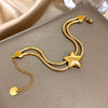 Five-Point Star Jewelry in Necklace and Bangle Styles - Image 3