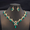 Colorful Waterdrop Necklace and Earring Set with Multiple Stone Colors - Image 13