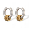Jewelry Silver/Gold Color Stainless Steel Hoop Earrings For Women Birthday Gift - Image 6