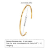 Chic Mobius Cuff Bangle Bracelets Women Men,Gold Color Thin 4MM Stainless Steel Twisted Wristband Gift Jewelry - Image 4