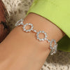 Wedding Bridal Jewelry 1-10 Row Cuff CZ Rhinestone Crystal Stretch Strand Bracelet Bangle - Image 35