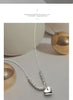Modian Romantic 925 Sterling Silver Lovely Heart Pendant Necklaces Women Chain Necklace Sterling Silver Wedding Jewelry