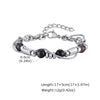 Green Stone Bracelet for Men, Stainless Steel Double-layer Chain Bracelet, Hip Hop Punk Jewelry Gifts - Image 7