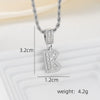 A-Z Silver Color Zircon Letter Initial Necklace Crystal Letter Necklace for Party Birthday Jewelry Gift - Image 26
