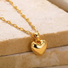 Stainless Steel Love Heart Necklace For Women Lip Chain Simple Love Pendant Necklace Jewelry Gift - Image 3