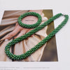 Woven Bead Necklace Glass Beaded Bohemian Statement Necklace Bracelet Hair Accessory Set For Women Jewelry Gift - Image 35