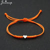 Multicolor Rope Lucky Heart Bracelets Women Men Charm Woven Handmade Bangles Braided Adjustable Buddhism Jewelry - Image 7