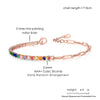 Adjustable Multicolor Tennis Bracelet with Colorful Stone Accents - Image 31