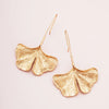 Simple Gold Color Metal Leaf Drop Earrings For Women Bohemian Large Dangle Earring Big Alloy Pendant Drop Earrings Punk - Image 2