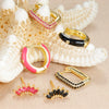 3PCS Circle Round Square Earrings Set For Women Stainless Steel Dripping Zircon Huggie Hoop Earring Piercing Jewelry - Image 4