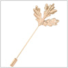 Simple Clothes Decorative Accessory Maple Ginkgo Leaf Feather Deer Eagle Rabbit Bee Lotus Flower Badge Long Brooch Pins Ornament - Image 32