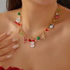 Charm Santa Claus Snowman Christmas Tree Snowflake Pendant Necklace For Women Christmas Gold Color Metal Choker Party Jewelry - Image 18