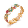 Christmas Enamel Santa Claus Tree Stretch Bracelet for Women Vintage Snowflake Charm Bangle Xmas Party Jewelry Gift - Image 5