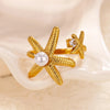 Starfish Shell Stainless Steel Open Rings For Women Gold Color Finger Ring Summer Beach Vacation Ocean Jewelry - Image 20