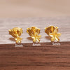Gold Color Simple Small Flower Stud Earring For Women Cute Daily Wear Ear Piercing Jewelry - Image 8