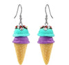 Handmade Polymer Clay Cute Drop Earrings For Women Girl Kid 3D Food Ice Cream Dangle Earrings Jewelry Gift - Image 8