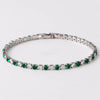 Emerald Cubic Zirconia CZ Tennis Bracelets for Women Gold Plated Charm Green Female Bangles Wedding Jewelry Gift - Image 29