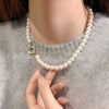 Imitation Pearl Beaded Necklace or Bracelet with Cubic Zirconia Round Clasp - Image 4