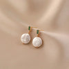 Delicate Irregular Freshwater Pearl Earring For Women Gold Color Metal Hanging Drop Earrings Statement French Jewelry - Image 16