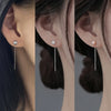 Classic Elegant Imitation Pearl Dangle Earrings For Women Long Tassel Chain Drop Earring Wedding Jewelry - Image 1