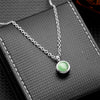 Stainless Steel Birthstone Pendant Necklace Cremation Ashes Jewelry with Colorful Gemstones, Keepsake Memorial for Human Ashes - Image 11