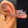 Cubic Zirconia Ear Cuff Clip On No Piercing Wrap Earring - Image 28