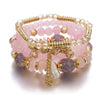 Bohemian Stackable Glass Bead Bracelet Set 4 Pieces - Image 5