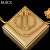 Eilieck 316L Stainless Steel White Crystal Zircon Necklace Bracelet Earrings For Women Gift Jewelry Set - Image 1