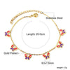 Blue Stone Anklets for Women Bracelet on Leg Stainless Steel Women's Chain Anklets Wedding Party Jewelry - Image 12
