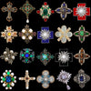 Baroque-Style Vintage Cross Brooch for Men and Women, Jewelry, Accessories, Wedding and Party Gifts - Image 4