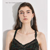NiNice 316L Stainless Steel Snake Chain Knot Tassel Long Hanging Drop Earrings Stylish Unique Design Charm Jewelry - Image 6