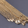 Ten-Piece Stainless Steel Chain Necklace Lot in Gold-Tone with 45 cm Length - Image 4
