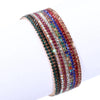 Rhinestone Elastic Bracelet Women Shiny Colorful Crystal Bangles Adjustable Layered Stackable Bracelet Wristband Jewelry - Image 19
