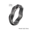 Simple Stainless Steel Mobius Band Rings for Men,Silver Gold Black Grey Color Love Eternity Couple Ring,Punk Jewelry - Image 7