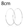 Large Thin Hoop Earrings in Stainless Steel 30mm to 100mm - Image 9