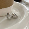 Smooth Star Zircon Hoop Earrings for Women Girls Metal Chunky Sun Rhinestone Ear Buckle Punk Y2K Jewelry - Image 30