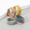 Titanium Steel 8MM Grid Mesh Ring Woman For Men Simple Multi-color Jewelry Party Gifts - Image 2