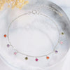 Silver Color Elegant Round Zircon Anklet for Women Light Summer Boho CZ Beads Chain Foot Chain Party Jewelry Gifts - Image 2