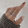 Ventfille Silver Opal Ring Female Index Finger Opening Adjustable Tail Ring Simple Jewelry Gift - Image 14