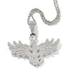 Men's Personality Is Cool, Ha's Large Wing Pendant, Copper Inlaid Zircon Street Necklace - Image 3