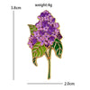 Cute Flower Pins 7-design Enamel Orchid Lilac Flower Metal Brooch Pin On Backpack Clothes Lapel Badge Friends Gifts - Image 12