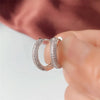 Silver CZ Hoop Earrings for Women Timeless Style Simple Ear Accessories for Teens Minimalist Gift Classic Jewelry - Image 6